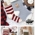 The Country Cottage Stocking Crochet Pattern