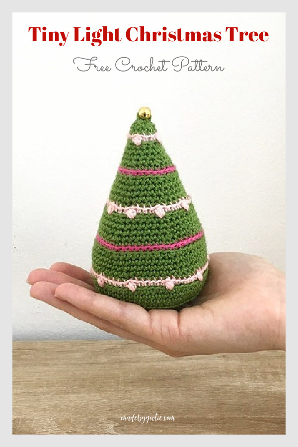 Tiny Light Christmas Tree Free Crochet Pattern