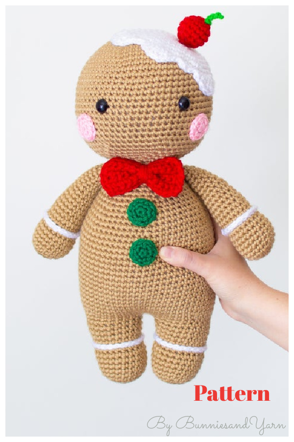 Todd the Friendly Gingerbread Man Crochet Pattern