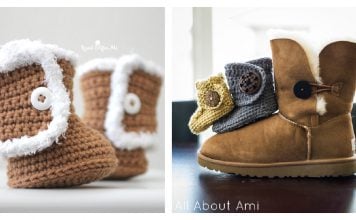 Ugg Style Baby Booties Crochet Patterns
