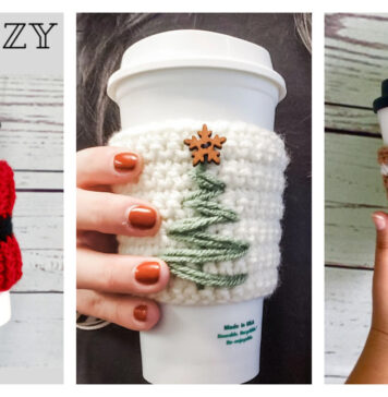 10+ Christmas Mug Cozy Free Crochet Patterns