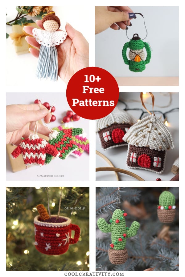 10+ Cute Christmas Ornament Free Crochet Patterns 