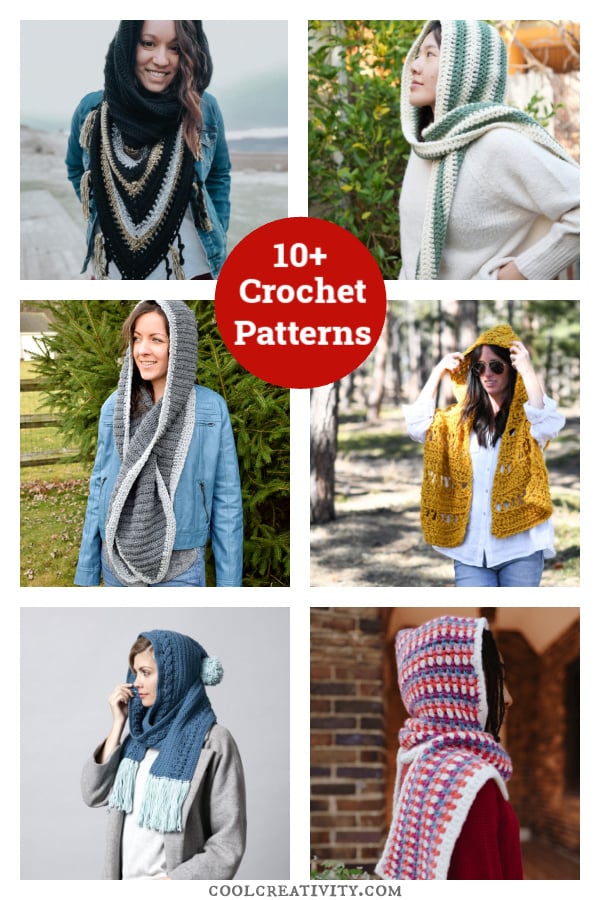 10+ Hooded Scarf Crochet Patterns 