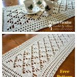 Alpine Table Runner Free Crochet Pattern
