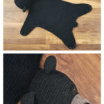 Black Bear Rug Free Crochet Pattern