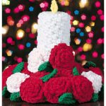 Candle & Roses Centerpiece Free Crochet Pattern