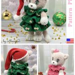 Christmas Cat Amigurumi Crochet Pattern