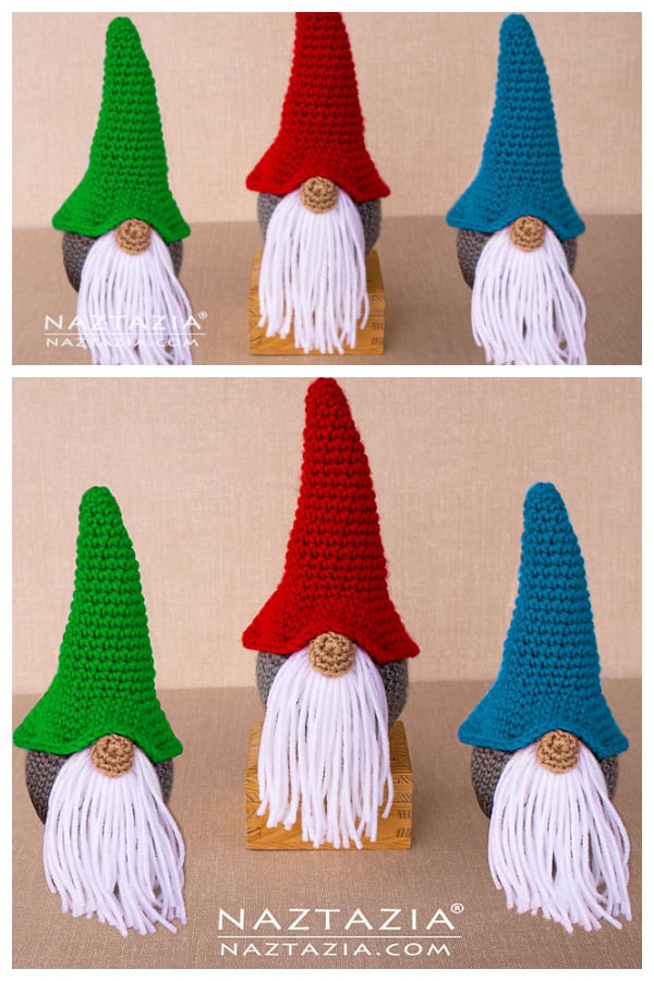 Christmas Gnome Free Crochet Pattern and Video Tutorial