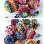 Christmas Granny Baubles Free Crochet Pattern