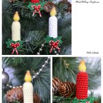 Christmas Tree Candles Crochet Pattern