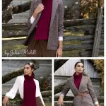 Corrugated Collar Scarf Free Crochet Pattern