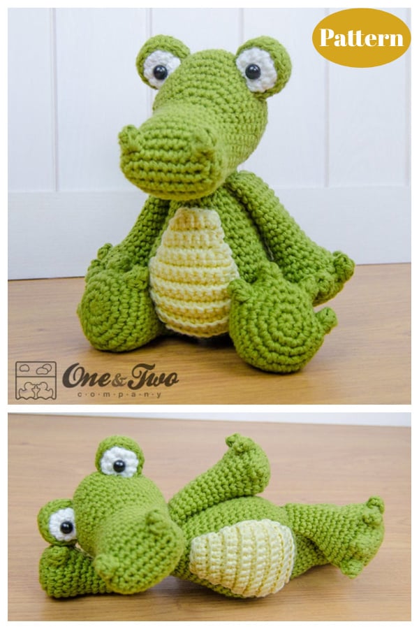 Crocodile Amigurumi Plush Toy Gift Crochet Pattern