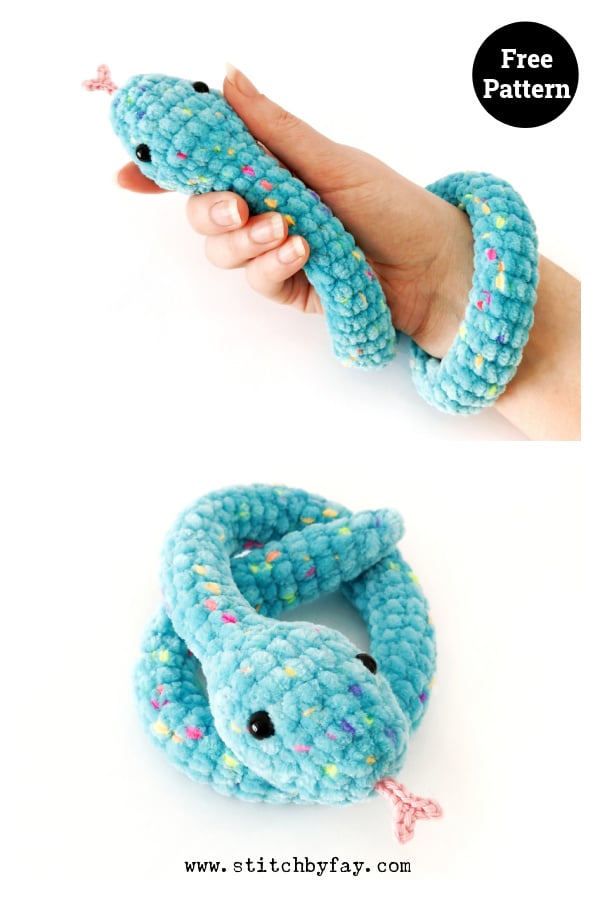 Easy Snake Free Crochet Pattern