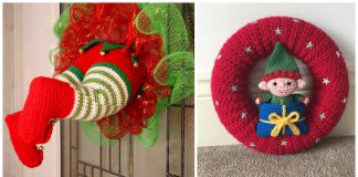 Elf Christmas Wreath Crochet Patterns
