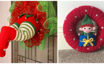Elf Christmas Wreath Crochet Patterns