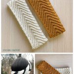 Gray Skies Chevron Headband Free Crochet Pattern