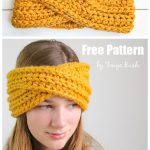 Highland Twist Headband Free Crochet Pattern