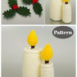 Holly and Candles Crochet Pattern