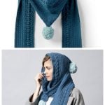 Hooded Cable Scarf Free Crochet Pattern