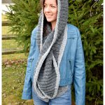 Hooded Keyhole Scarf Free Crochet Pattern