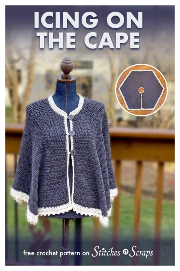 Icing on the Circle Cape Free Crochet Pattern 