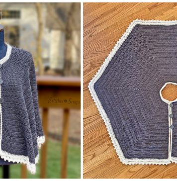 Icing on the Circle Cape Free Crochet Pattern