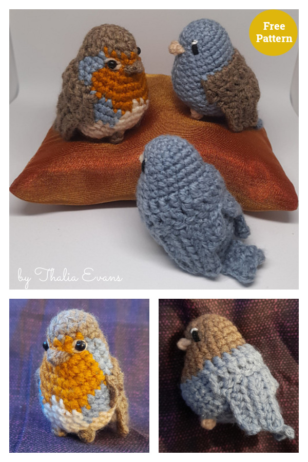 Little Chubby Bird Free Crochet Pattern