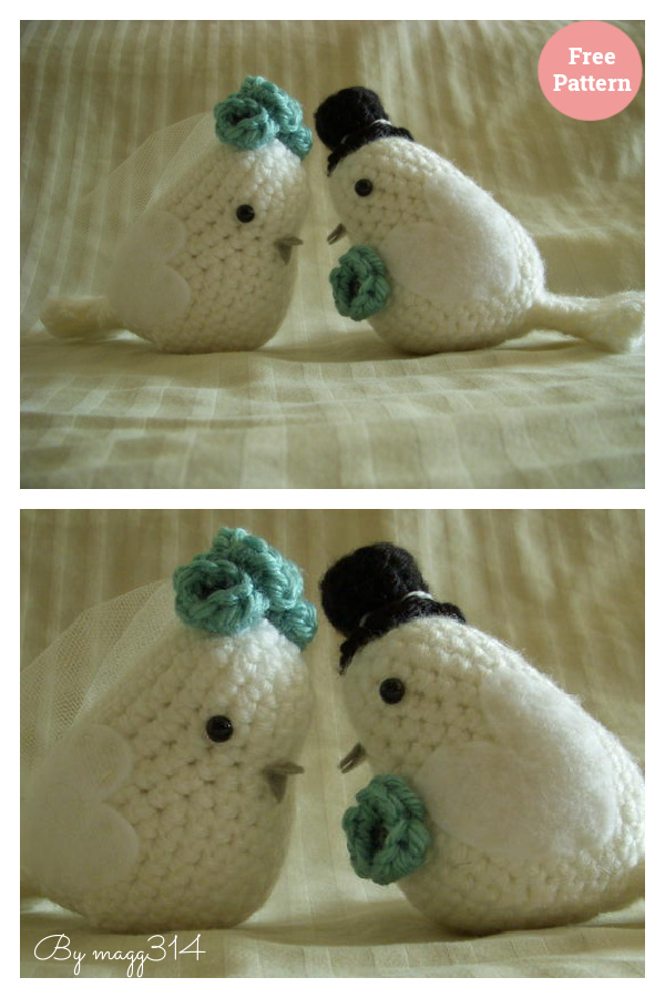 Lovebirds Free Crochet Amigurumi Pattern