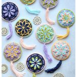 Micro Rozeta Ornament Free Crochet Pattern