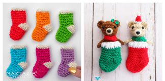 Mini Christmas Stocking Free Crochet Patterns