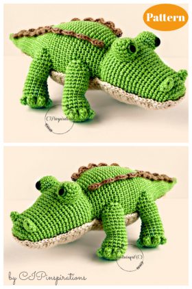 8 Alligator Crocodile Amigurumi Crochet Patterns - Page 2 of 2