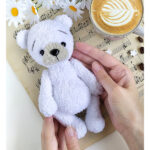 Polar Bear of Furry Yarn Free Crochet Pattern