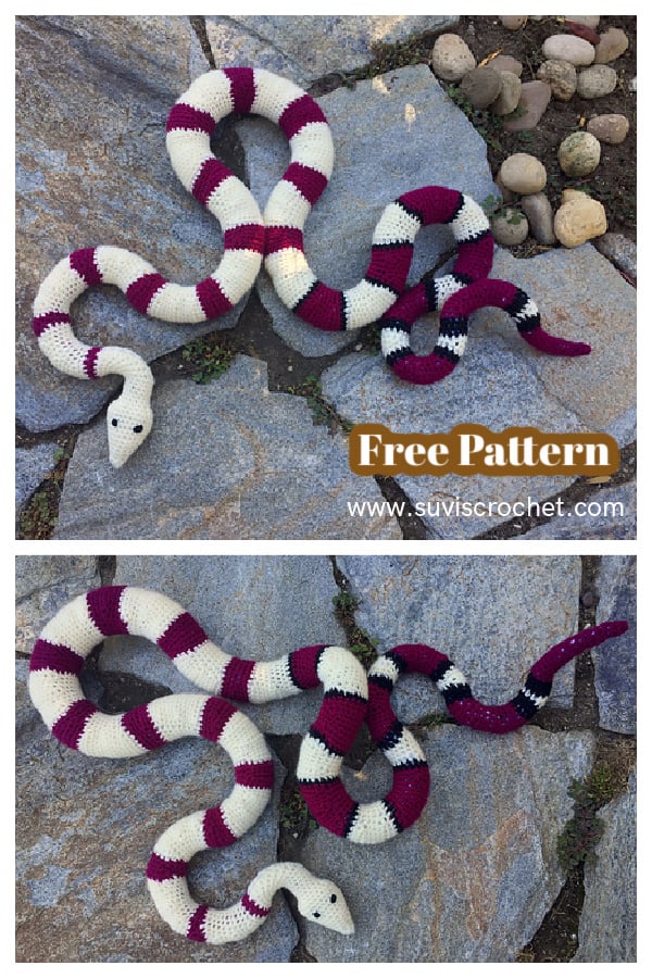 Red Tailed Boa Constrictor Free Crochet Pattern