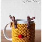 Reindeer Mug Cozy Free Crochet Pattern