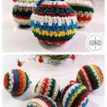Soft Christmas Baubles Free Crochet Pattern
