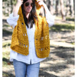 Sun Kissed Hooded Wrap Free Crochet Pattern