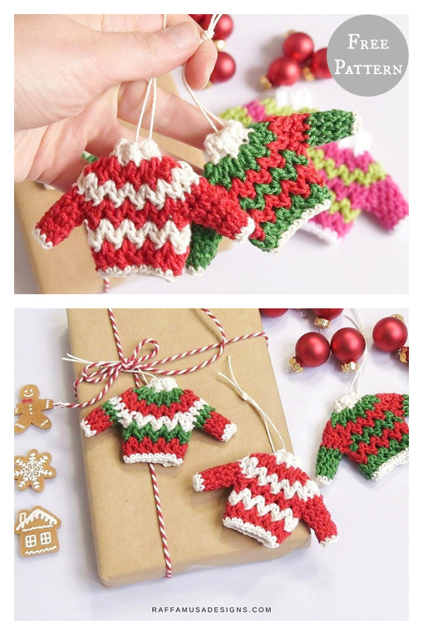 Ugly Sweater Ornament Free Crochet Pattern 