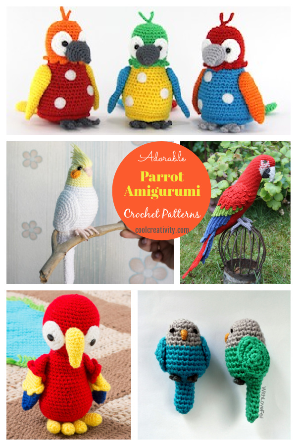 Adorable Parrot Amigurumi Crochet Patterns 