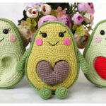 Amigurumi Avocado with Heart Seed Crochet Pattern