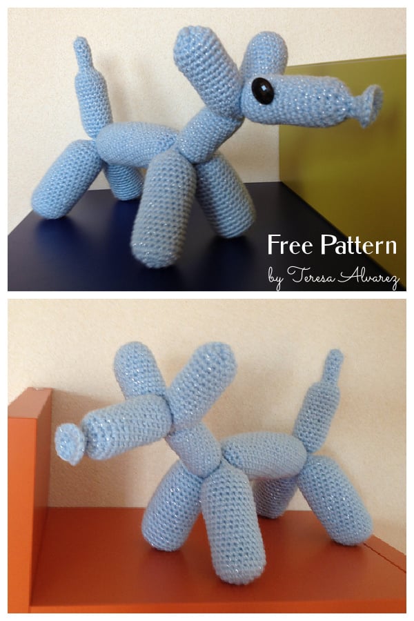 Amigurumi Balloon Dog Free Crochet Pattern