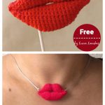 Amigurumi Lips Free Crochet Pattern