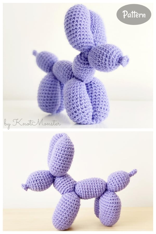Balloon Animal Dog Crochet Pattern