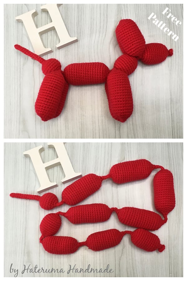 Balloon Dog Free Crochet Pattern