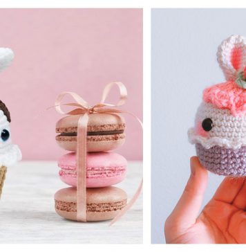 Bunny Cupcake Crochet Patterns
