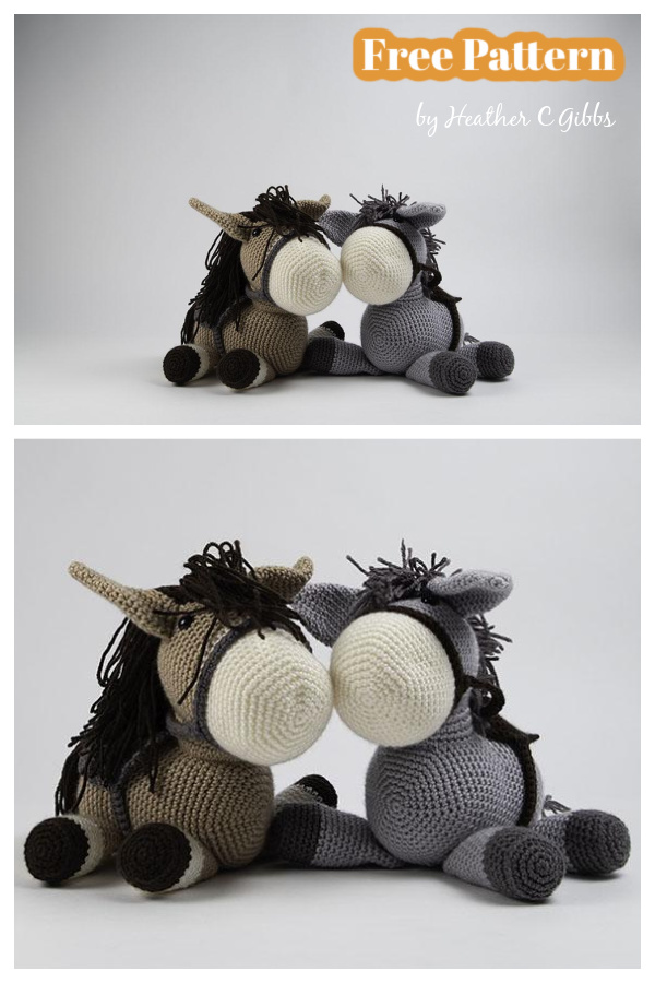 Donkey and Horse Amigurumi Free Crochet Pattern