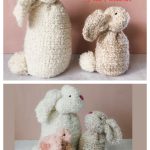 Easy Crochet Rectangle Bunnies Free Pattern