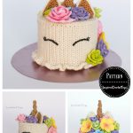 Flower Unicorn Cake Amigurumi Crochet Pattern