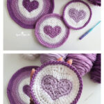 Heart in a Circle Free Crochet Pattern and Video Tutorial