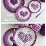 Heart in a Circle Free Crochet Pattern and Video Tutorial