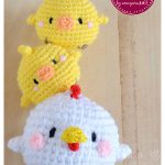 Hen & Chicks Amigurumi Free Crochet Pattern